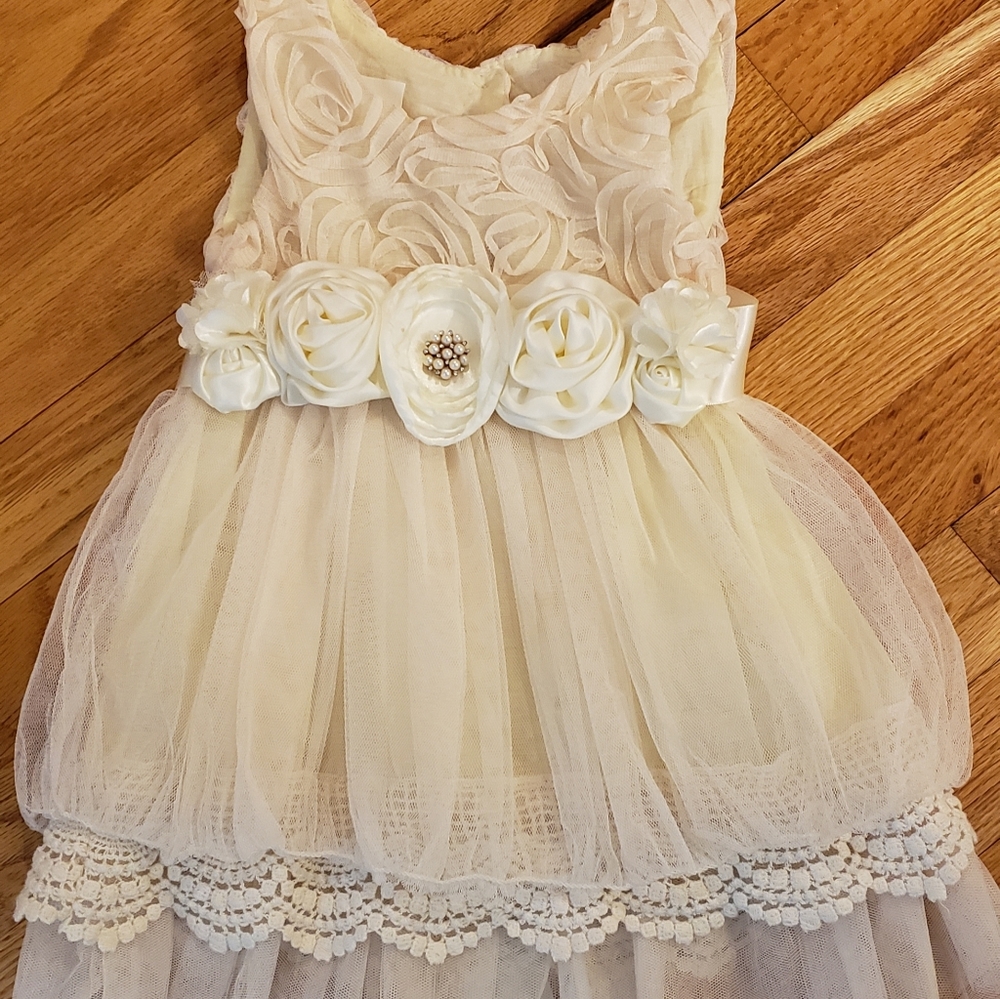 Beautiful handmade dress with belt